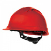 Каска DeltaPlus QUARTZ UP IV (с храповиком), красный