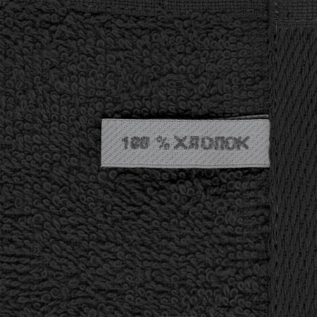 Полотенце Софт Лайт 30х60 (тк.Хлопок,350), черный