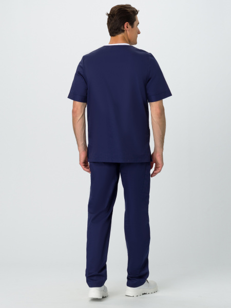 Костюм мужской MedLine Марк (тк.Смесовая,120), т.синий/бежевый