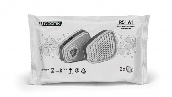 Фильтр противогазовый RESPIK R51 А1 (2 шт)